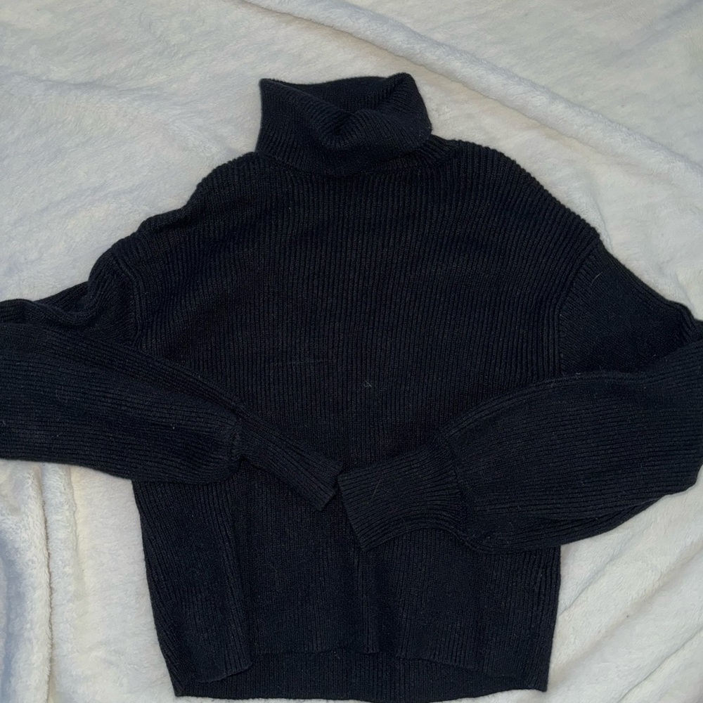 Miami Black Cowl Neck Sweater
